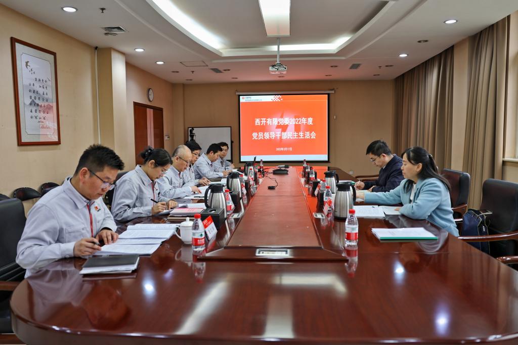 尊龙时凯有限党委召开2022年度民主生涯会-尊龙时凯