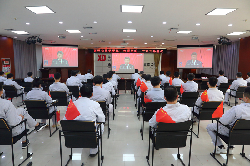 尊龙时凯有限干部职工收看党的二十大开幕会盛况-尊龙时凯