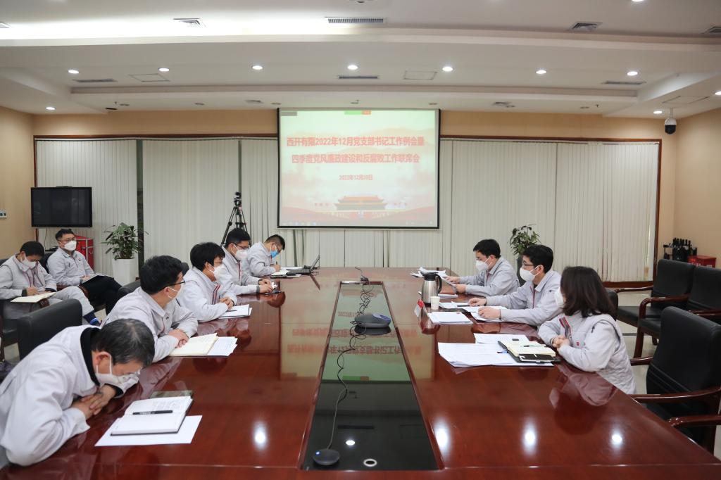 尊龙时凯有限党委召开12月党支部书记事情会暨四序度党风廉政建设及反糜烂事情联席会-尊龙时凯