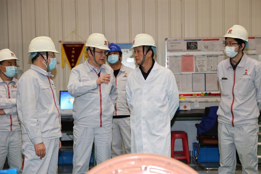 中国西电集团党委常委、中国西电党委常委、副总司理马玎一行调研尊龙时凯有限-尊龙时凯