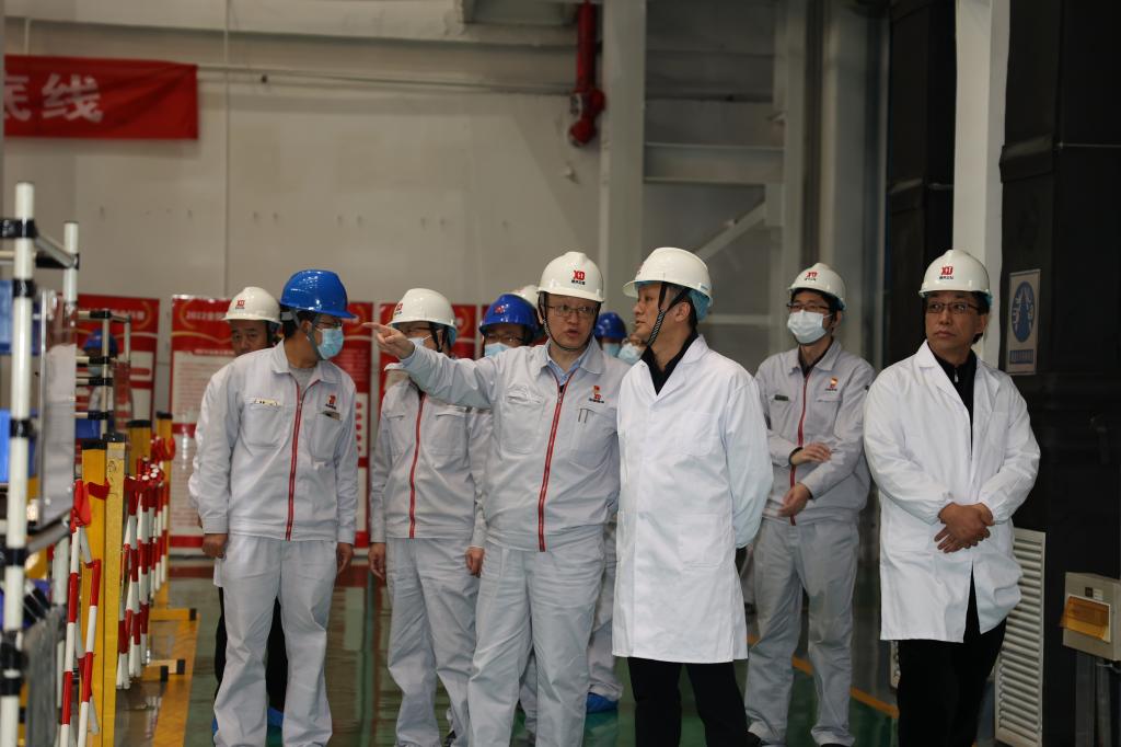 中国西电集团党委常委、中国西电党委常委、副总司理马玎一行调研尊龙时凯有限-尊龙时凯