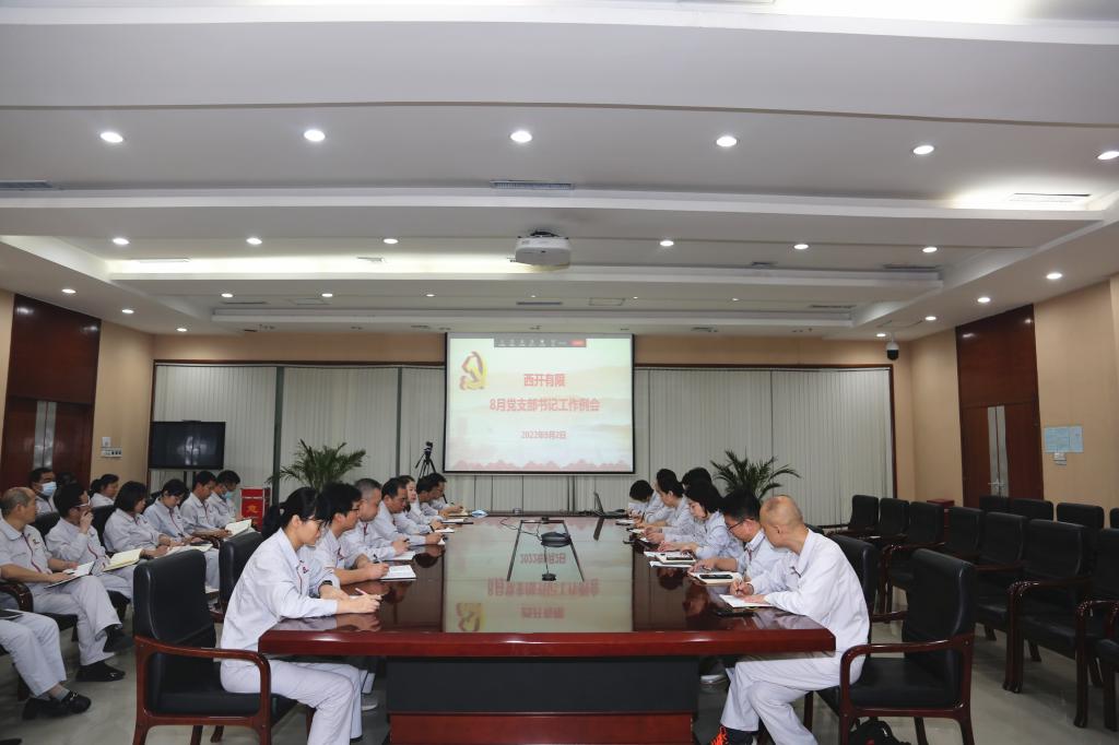 尊龙时凯有限党委召开8月党支部书记会-尊龙时凯
